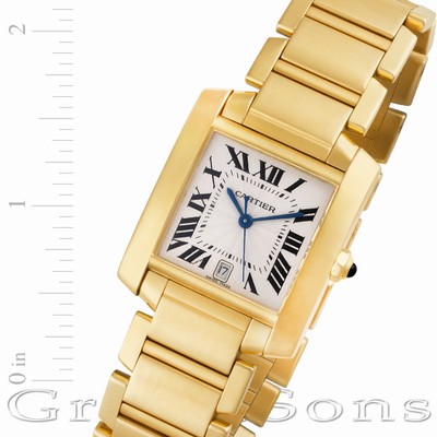 Cartier W5001R2 Tank Francaise Automatic Male 18k yellow gold