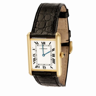 Cartier W5200024 Tank Quartz Male 18k yellow gold