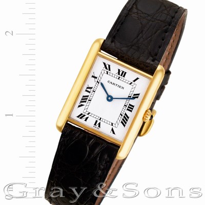 Cartier Cartier 1747 Tank Quartz Male 18k yellow gold