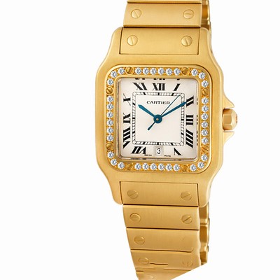 Cartier wm3001C5 Santos Quartz Unisex 18k yellow gold
