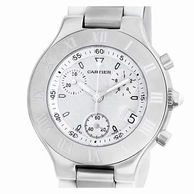 Cartier W10184U2 Chronoscaph 21 Quartz Unisex Stainless Steel