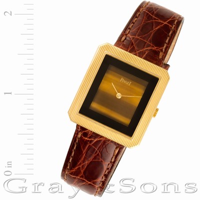 Piaget 9154 Tank Manual Male 18k yellow gold