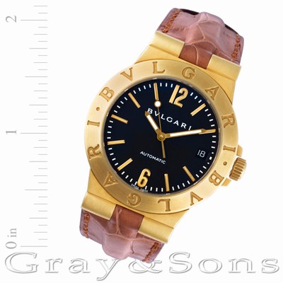 Bvlgari LCV35G Diagono Automatic Male 18k yellow gold