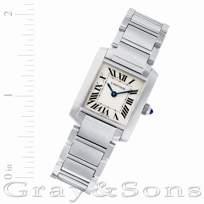 Cartier W51008Q3 Tank Francaise Quartz Female Stainless Steel