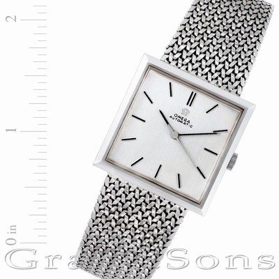 Omega n Certified pre-owned Automatic Male 18k White Gold