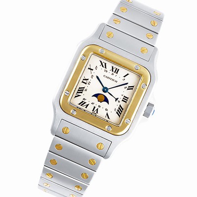 Cartier 119901 Santos Quartz Male Stainless Steel