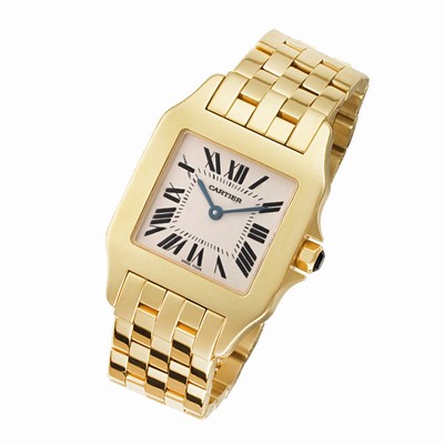 Cartier w25062x9 Santos Demoiselle Quartz Unisex 18k yellow gold