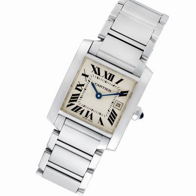 Cartier W51011Q3 Tank Francaise Quartz Unisex Stainless Steel