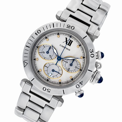 Cartier 1050 Pasha Quartz Male Stainless Steel