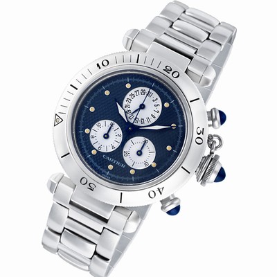 Cartier W31048M7 Pasha Quartz Male Stainless Steel