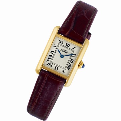 Cartier 60029 Tank Vermeil Manual Female Vermeil