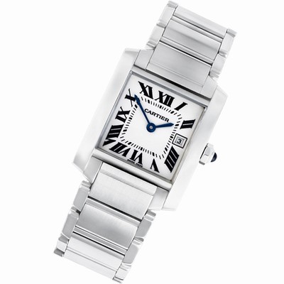 Cartier W51011Q3 Tank Francaise Quartz Unisex Stainless Steel