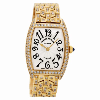 Franck Muller 1752qzd Curvex Quartz Female 18k Pink Gold