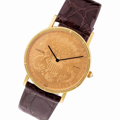 Corum Corum 3007 $20 Coin Quartz Male Gold