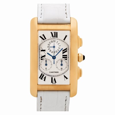 Cartier 1730 Tank Americaine Quartz Male 18k yellow gold