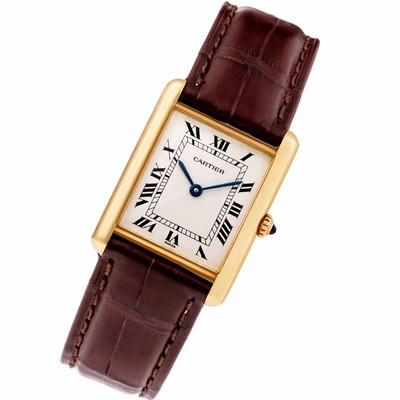 Cartier 1140 Tank Quartz Male 18k yellow gold