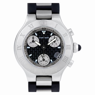 Cartier W10125U2 Chronoscaph 21 Quartz Female Stainless Steel