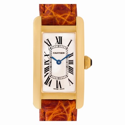 Cartier W2601556 Tank American Quartz Female 18k yellow gold