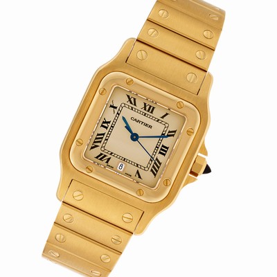 Cartier 887901 Santos Quartz Male 18k yellow gold