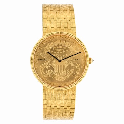 Corum Corum 2975 $20 Coin Quartz Male 18k yellow gold