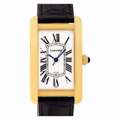 Cartier 1740 Tank Americaine Automatic Unisex 18k yellow gold