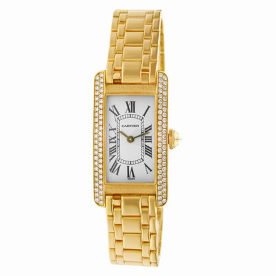Cartier WB7071K2 Tank American Quartz Female 18k yellow gold
