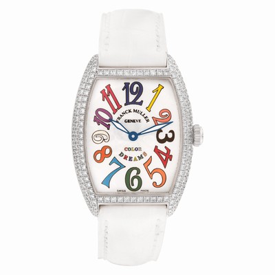 Franck Muller 7502 QZ D Master Collection Quartz Female 18k White Gold