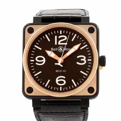 Bell & Ross BR01-92 Aviation Automatic Male 18K Rose gold & Carbon