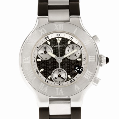 Cartier w510125u2 Chronoscaph 21 Quartz Unisex Stainless Steel