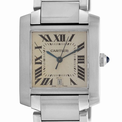 Cartier W51002q3 Tank Francaise Automatic Male Stainless Steel