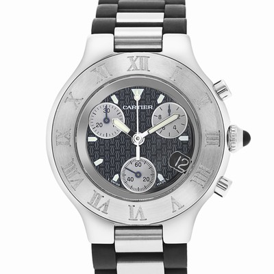 Cartier w510125u2 Chronoscaph 21 Quartz Unisex Stainless Steel