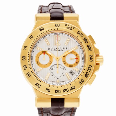 Bvlgari DP42GCH Diagono Professional Automatic Male 18k yellow gold