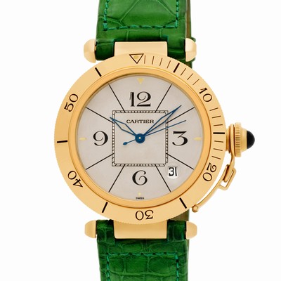 Cartier 1020 1 Pasha 38mm Automatic Female 18k yellow gold