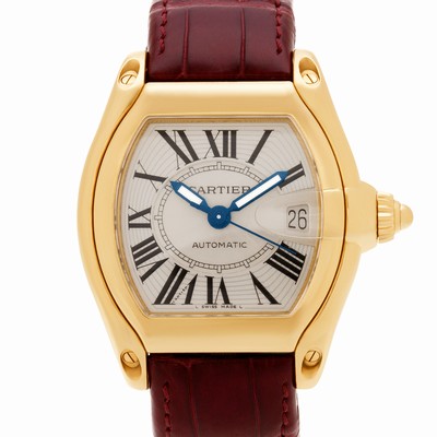 Cartier W62005V2 Roadster Automatic Unisex 18k yellow gold
