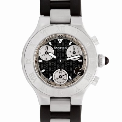 Cartier 2996 Chronoscaph Quartz Female Stainless Steel