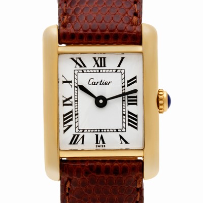 Cartier Cartier 1385 Tank Vermeil Manual Female Vermeil