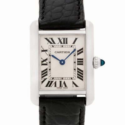 Cartier 2679 Tank Quartz Female 18k White Gold