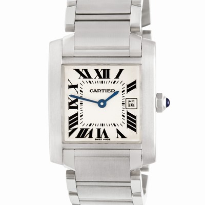 Cartier W51011Q3 Tank Francaise Quartz Unisex Stainless Steel