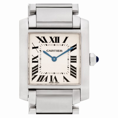 Cartier W51011Q3 Tank Francaise Quartz Unisex Stainless Steel