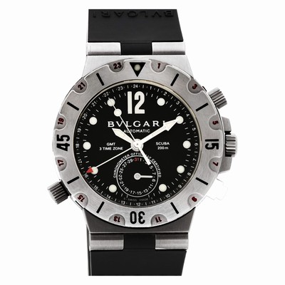Bvlgari SD38 S GMT Scuba Automatic Unisex Stainless Steel