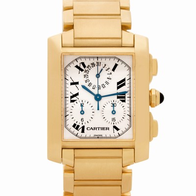 Cartier W50005R2 Tank Francaise Quartz Male 18k yellow gold