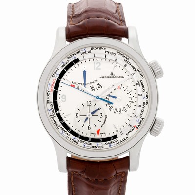 Jaeger LeCoultre Q1528420 Master World Geographic Automatic Male Stainless Steel