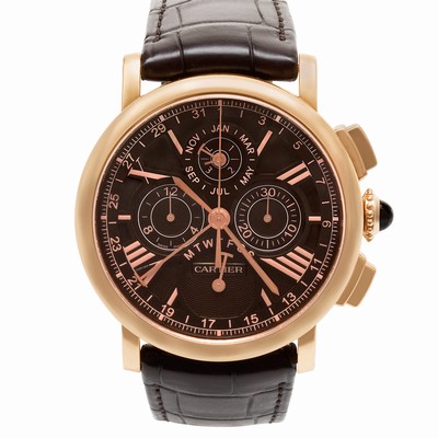 Cartier  W1556225 Rotonde Automatic Male 18k rose gold