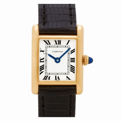 Cartier Cartier 2266 Tank Manual Female 18k yellow gold