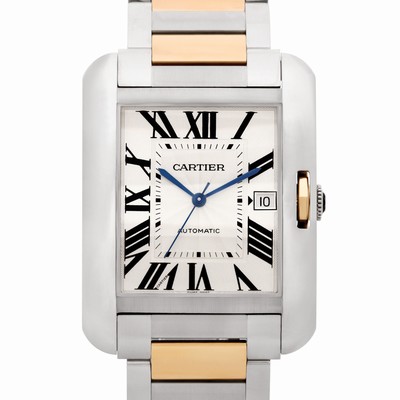 Cartier W5310006 Tank Anglaise XL Automatic Male Stainless Steel