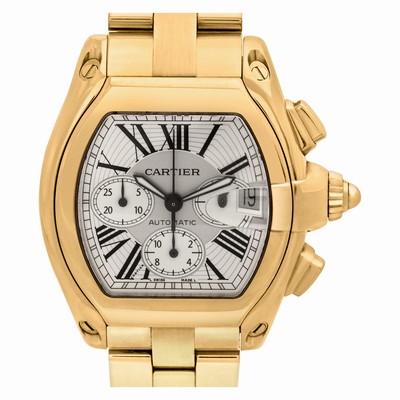 Cartier w62021y2 Roadster Automatic Unisex 18k yellow gold