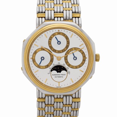 Audemars Piguet B 71074 Perpetual Calendar Automatic Male 18k White & Yellow Gold