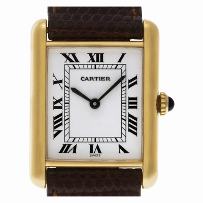 Cartier 123419 Tank Manual Female Vermeil