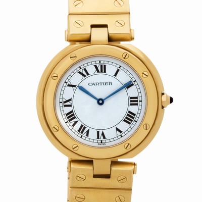 Cartier W3315 Santos Quartz Female 18k yellow gold