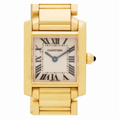 Cartier 2385 Tank Francaise Quartz Female 18k yellow gold